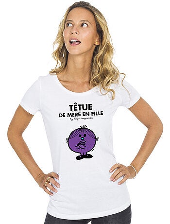 T-shirt Femme - TÊTUE DE MÈRE EN FILLE