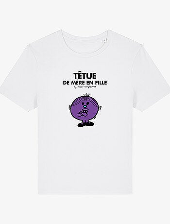 T-shirt Femme - TÊTUE DE MÈRE EN FILLE