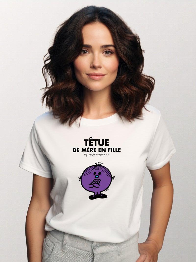 T-shirt Femme - TÊTUE DE MÈRE EN FILLE Blanc - Kiabi