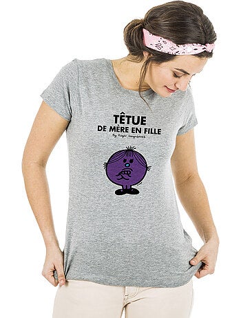 T-shirt Femme - TÊTUE DE MÈRE EN FILLE