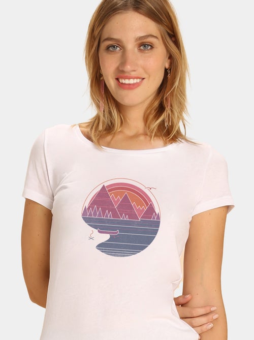 T-shirt Femme - THE MOUNTAINS ARE CALLING - Kiabi