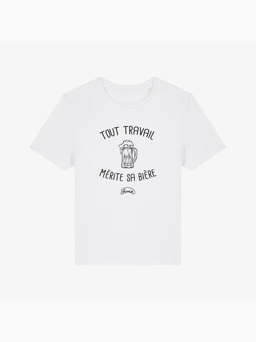 T-shirt Femme - TOUT TRAVAIL MERITE SA BIERE - Kiabi