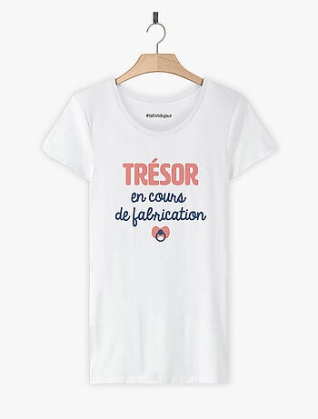 T-shirt Femme - TRÉSOR EN COURS ROSE