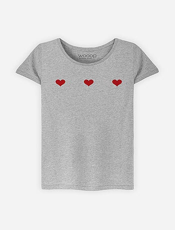 T-shirt Femme - TROIS PETITS COEURS