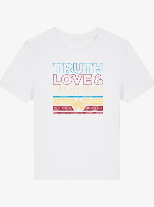 T-shirt Femme - TRUTH LOVE & JUSTICE WONDER WOMAN - Kiabi