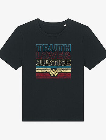 T-shirt Femme - TRUTH LOVE & JUSTICE WONDER WOMAN