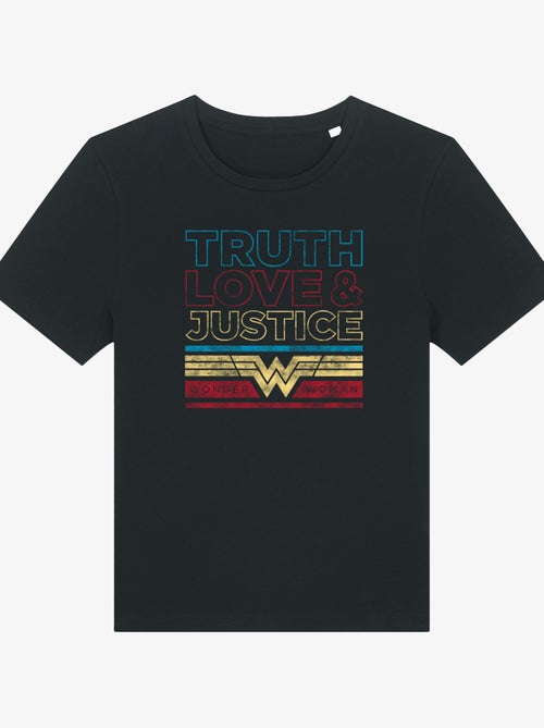 T-shirt Femme - TRUTH LOVE & JUSTICE WONDER WOMAN - Kiabi