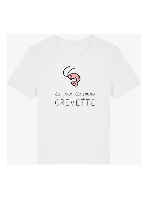 T-shirt Femme - TU PEUX TOUJOURS CREVETTE - Kiabi