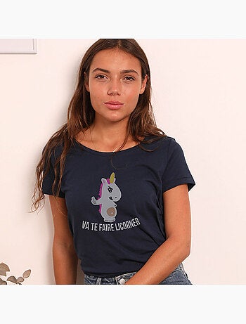T-shirt Femme - VA TE FAIRE LICORNER
