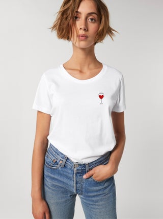 T-shirt Femme - VERRE VIN