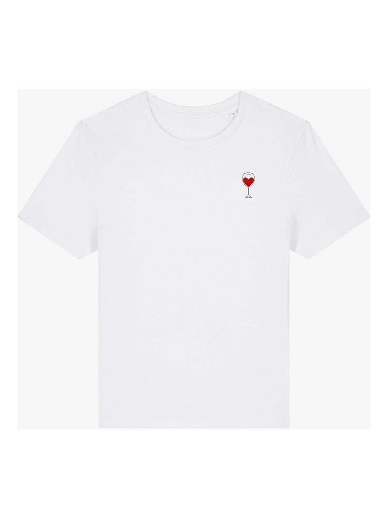 T-shirt Femme - VERRE VIN Blanc - Kiabi