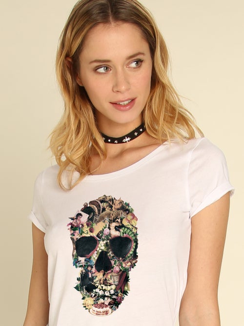 T-shirt Femme - VINTAGE SKULL - Kiabi