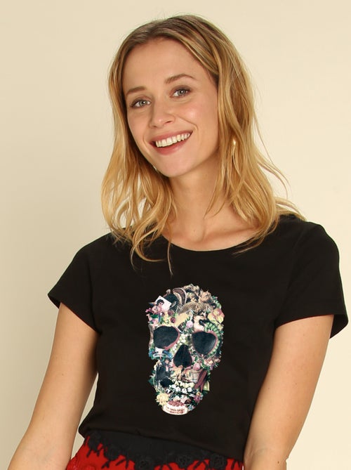 T-shirt Femme - VINTAGE SKULL - Kiabi