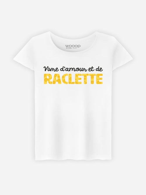 T-shirt Femme - VIVRE D'AMOUR ET DE RACLETTE - Kiabi