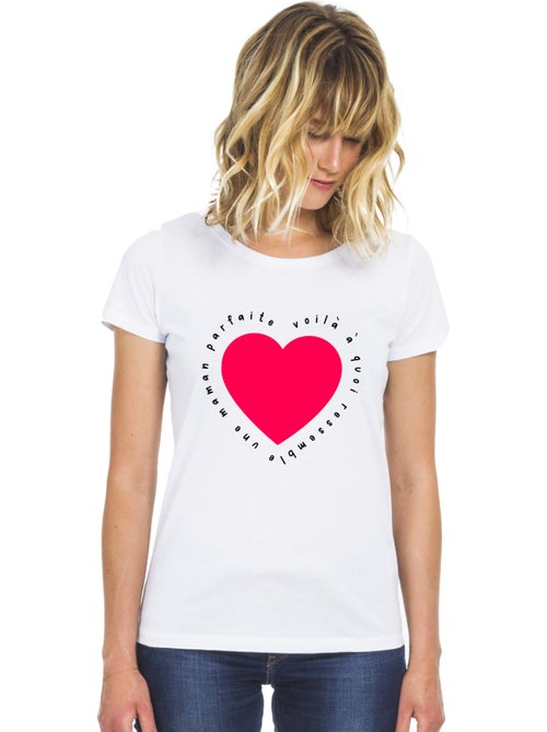 T-shirt Femme - VOILÀ À QUOI RESSEMBLE UNE MAMAN PARFAITE - Kiabi