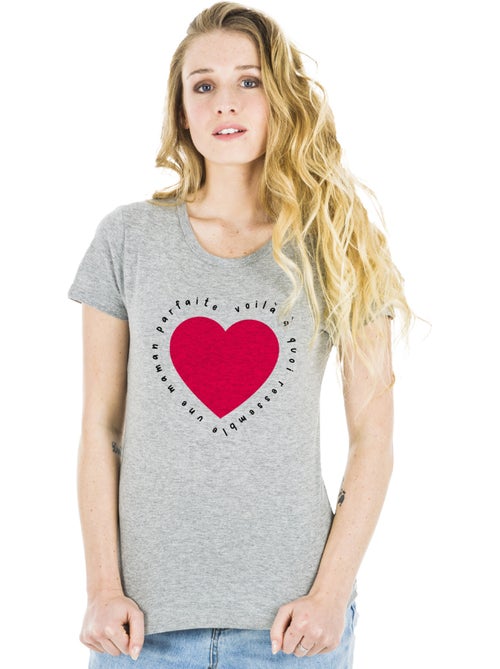 T-shirt Femme - VOILÀ À QUOI RESSEMBLE UNE MAMAN PARFAITE - Kiabi