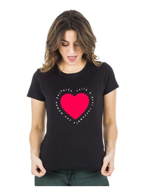 T-shirt Femme - VOILÀ À QUOI RESSEMBLE UNE MAMAN PARFAITE - Kiabi