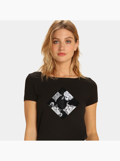 T-shirt Femme - WHEM YOU ARE KITTEN - Kiabi