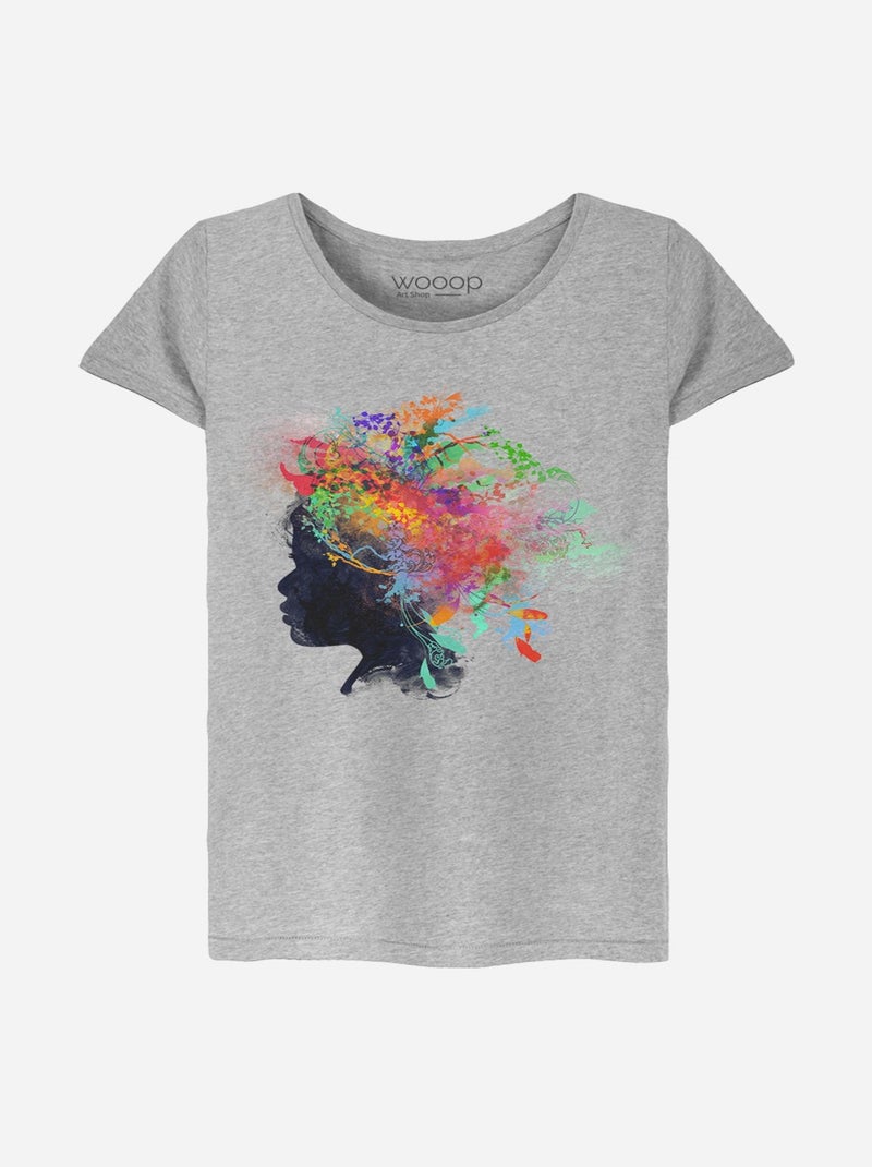T-shirt Femme - WILD CHILD Gris chiné - Kiabi