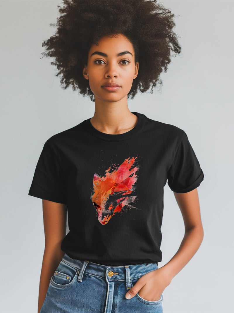 T-shirt Femme - WILD FOX Noir - Kiabi