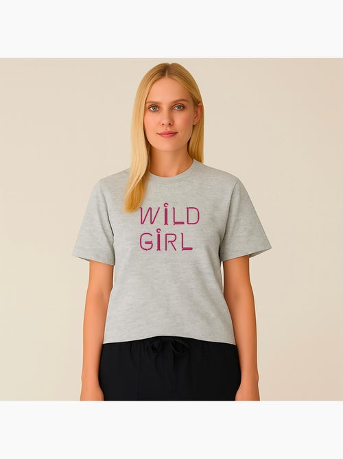 T-shirt Femme - WILD GIRL - Kiabi