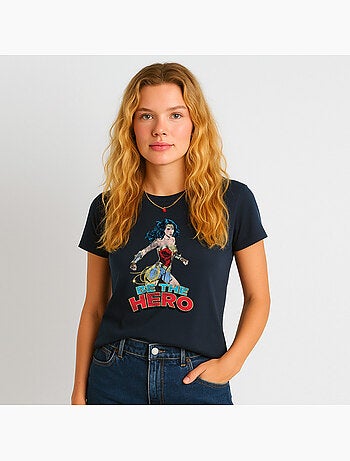 T-shirt Femme - WONDER WOMAN BE THE HERO 2