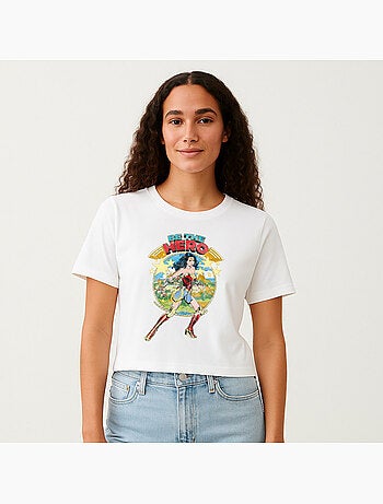 T-shirt Femme - WONDER WOMAN BE THE HERO