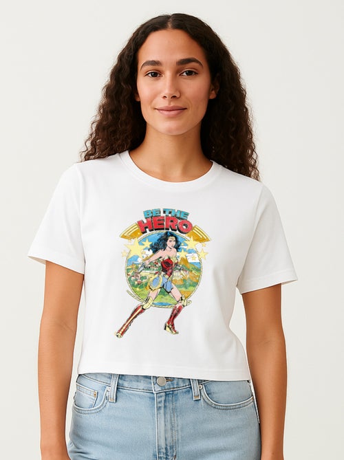 T-shirt Femme - WONDER WOMAN BE THE HERO - Kiabi