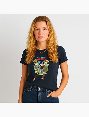 T-shirt Femme - WONDER WOMAN BE THE HERO