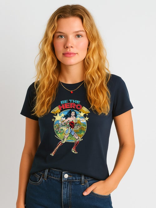 T-shirt Femme - WONDER WOMAN BE THE HERO - Kiabi