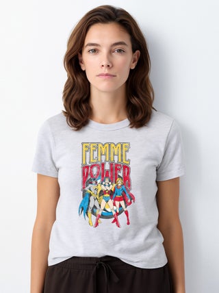 T-shirt Femme - WONDER WOMAN FEMME POWER