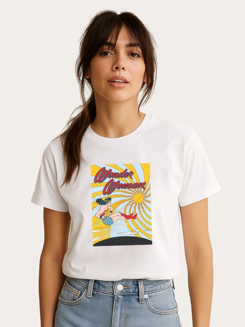 T-shirt Femme - WONDER WOMAN FLYING - Kiabi