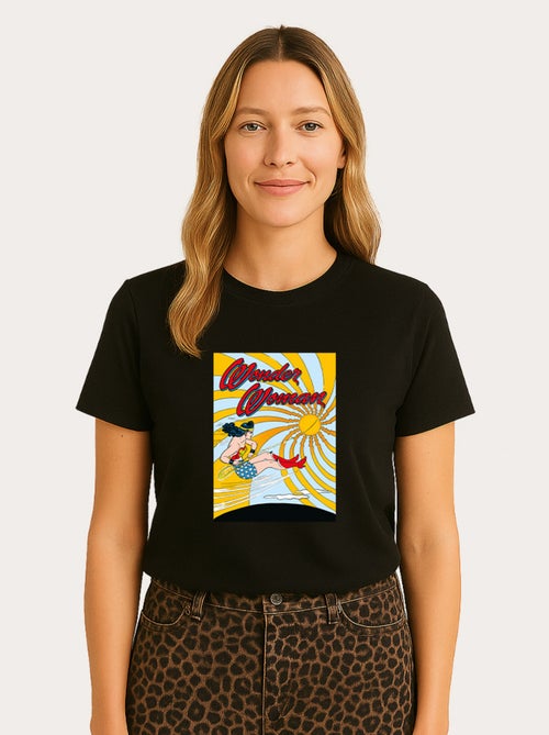 T-shirt Femme - WONDER WOMAN FLYING - Kiabi