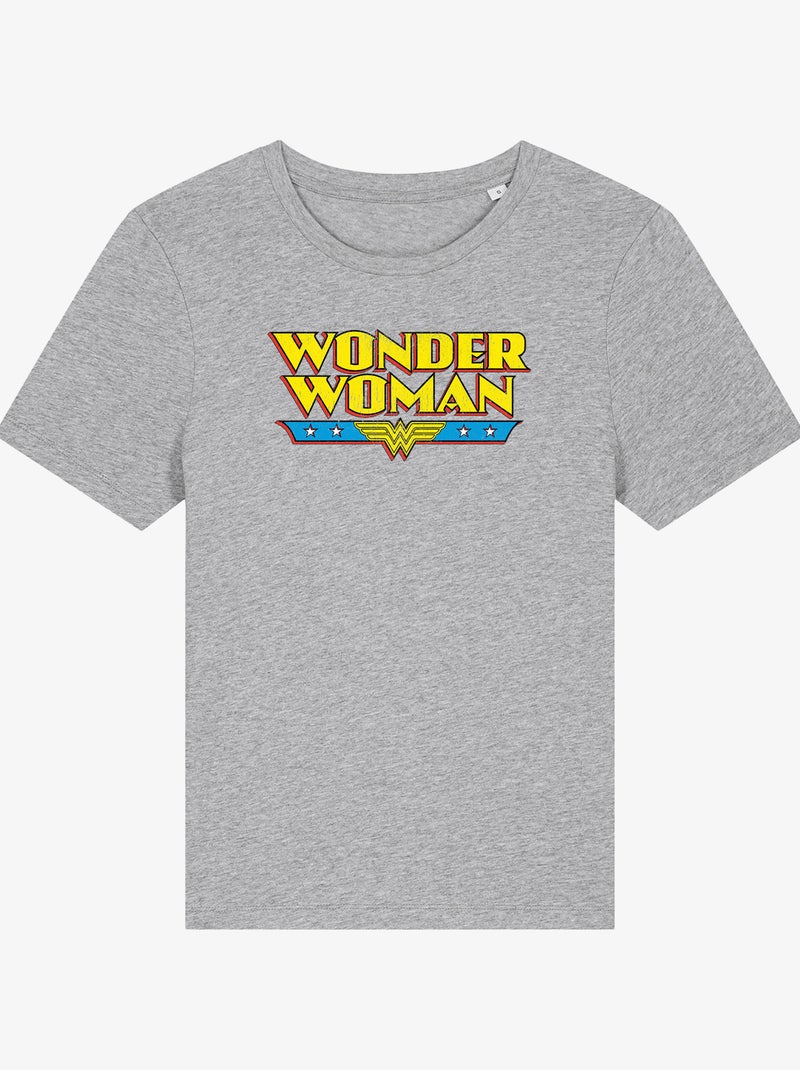 T-shirt Femme - WONDER WOMAN Gris chiné - Kiabi