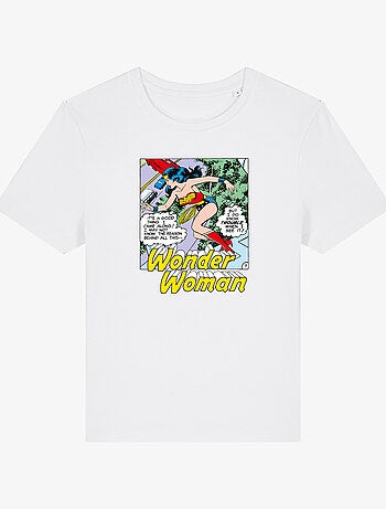 T-shirt Femme - WONDER WOMAN I DO KNOW TROUBLE WHEN I SEE IT