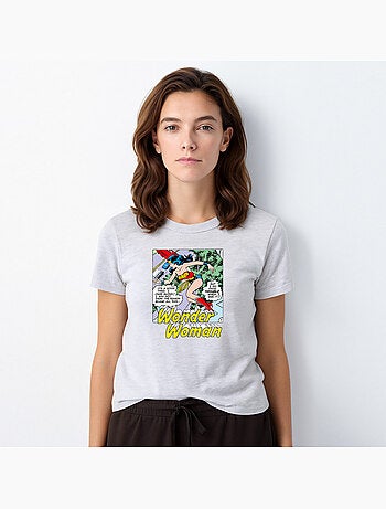 T-shirt Femme - WONDER WOMAN I DO KNOW TROUBLE WHEN I SEE IT