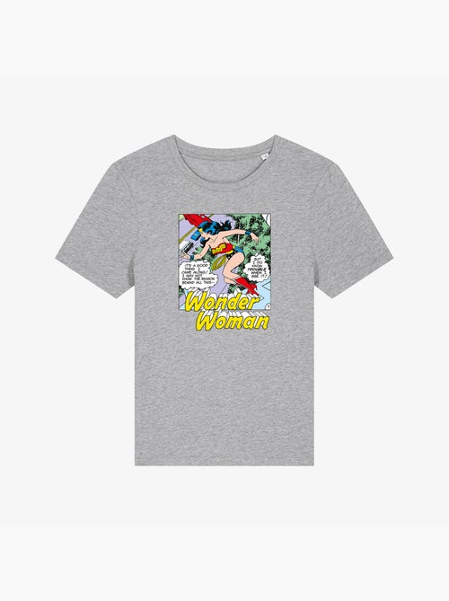 T-shirt Femme - WONDER WOMAN I DO KNOW TROUBLE WHEN I SEE IT - Kiabi