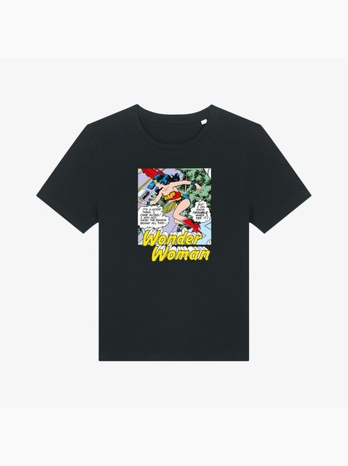 T-shirt Femme - WONDER WOMAN I DO KNOW TROUBLE WHEN I SEE IT - Kiabi