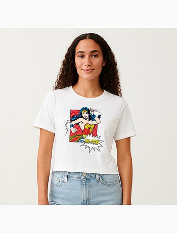 T-shirt Femme - WONDER WOMAN KA POW