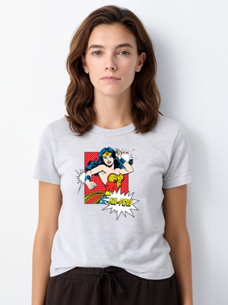 T-shirt Femme - WONDER WOMAN KA POW
