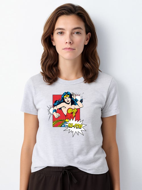 T-shirt Femme - WONDER WOMAN KA POW - Kiabi
