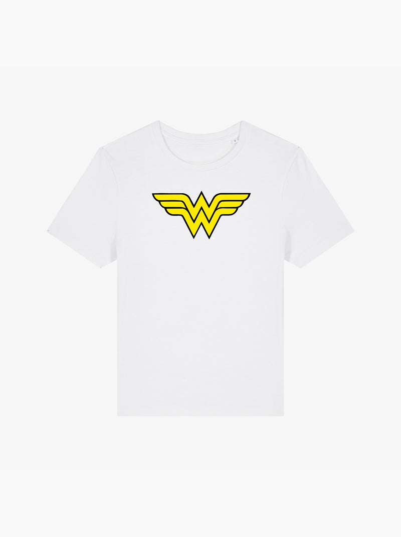 T-shirt Femme - WONDER WOMAN LOGO Blanc - Kiabi