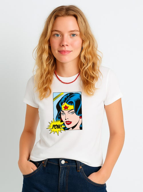 T-shirt Femme - WONDER WOMAN POW - Kiabi