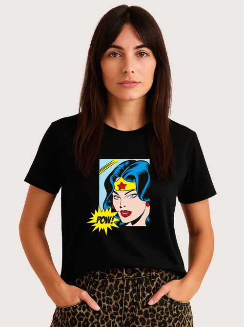 T-shirt Femme - WONDER WOMAN POW - Kiabi