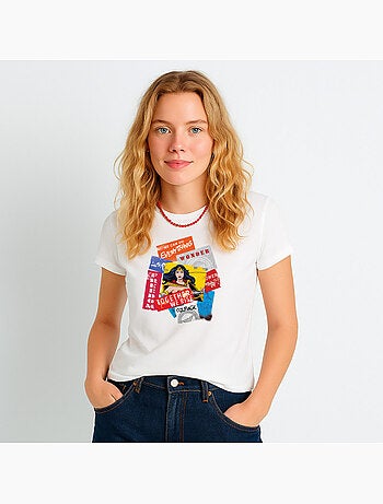 T-shirt Femme - WONDER WOMAN TOGETHER WE RISE