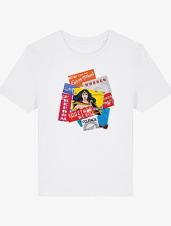 T-shirt Femme - WONDER WOMAN TOGETHER WE RISE