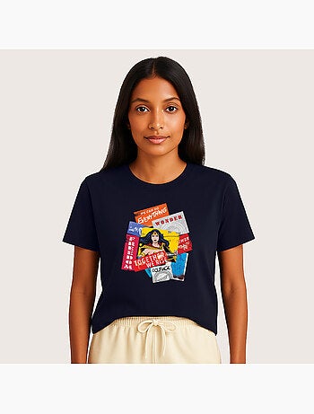 T-shirt Femme - WONDER WOMAN TOGETHER WE RISE