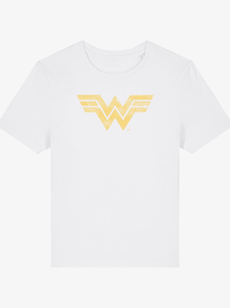 T-shirt Femme - WONDER WOMAN VINTAGE LOGO Blanc - Kiabi