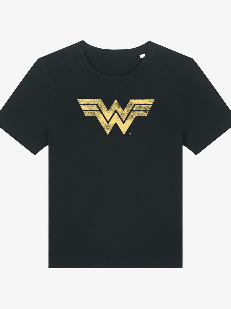 T-shirt Femme - WONDER WOMAN VINTAGE LOGO Noir - Kiabi