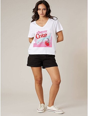 T-shirt femme 100% coton DEELUXE X COCA-COLA 'Deeluxe'